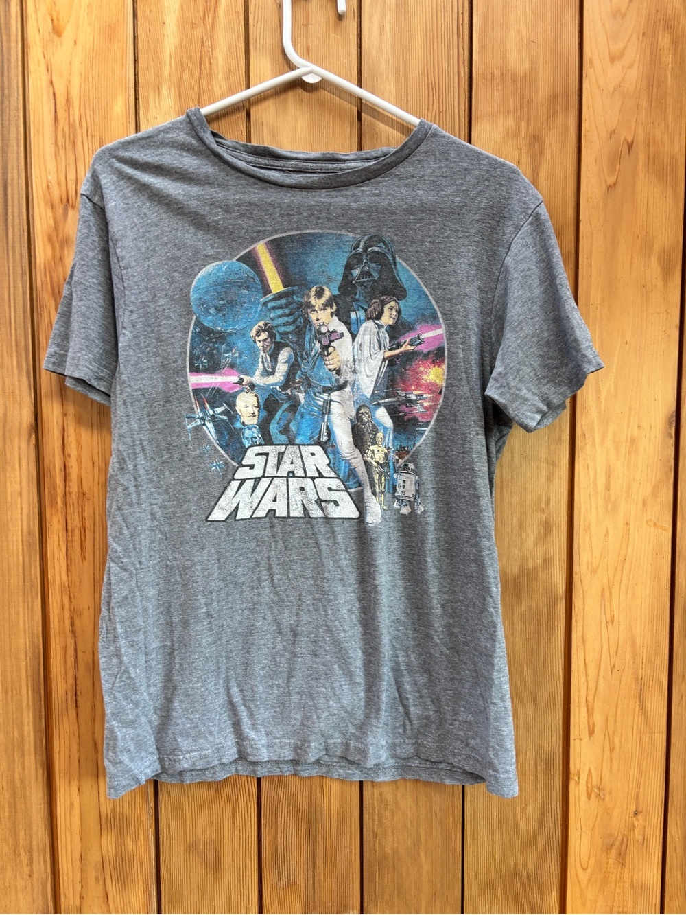 Star Wars A New Hope Graphic Tee Gray Jack of All Trades unisex Medium M